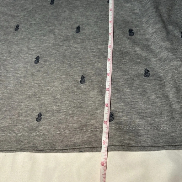 Banana Republic Standard Fit Tropical pineapple Gray Polo Shirt size L - Picture 6 of 7